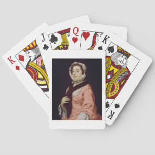 An Unknown Woman, called Peg Woffington (oil on ca Playing Cards