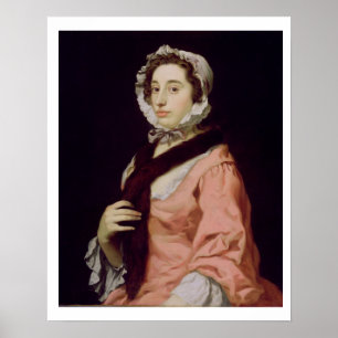 An Unknown Woman, called Peg Woffington (oil on ca Poster