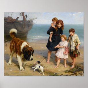 An Unlikely Pair   Arthur John Elsley Poster