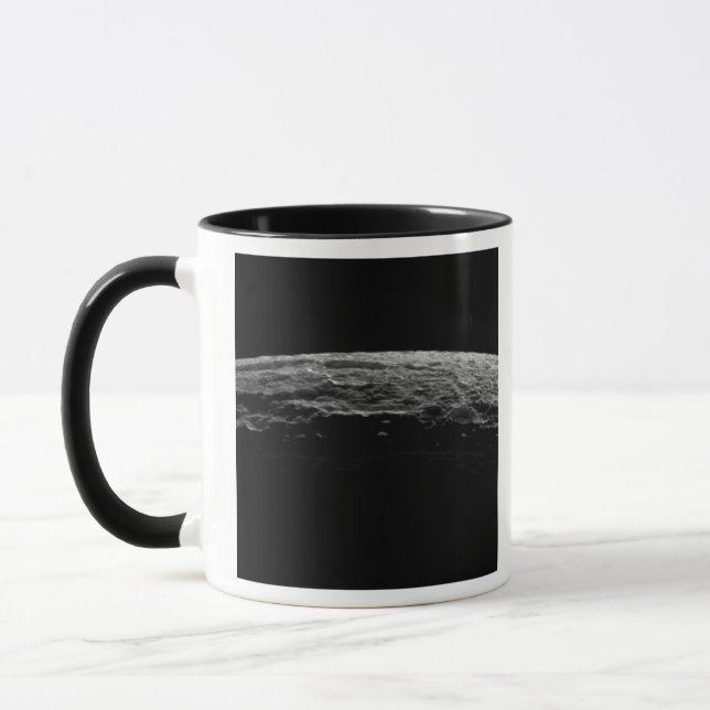 An unreal landscape of Saturn's moon Mug (Left)
