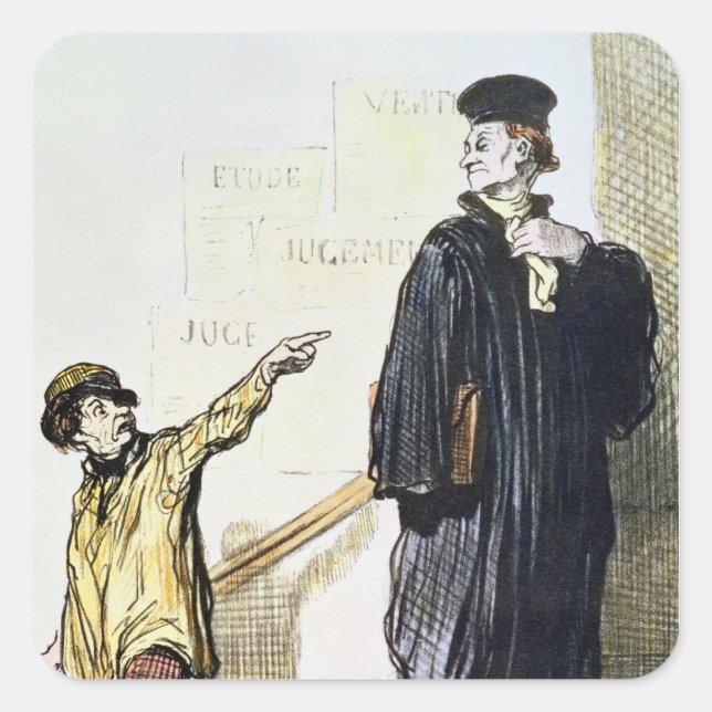 An Unsatisfied Client Square Sticker (Front)