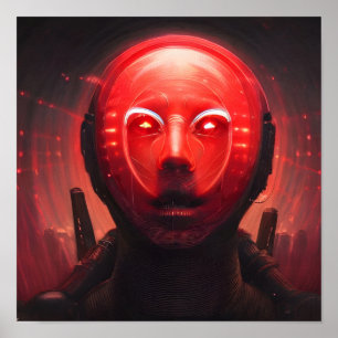 An Unsettling Smile 4a - A.I. Poster