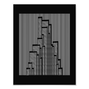an urban beehive of concrete jungle photo print