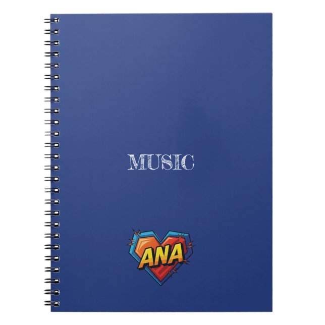 Ana Blue Notebook (Front)