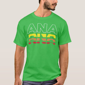 Ana First Name Funny Vintage Sunset Ana girl T-Shirt