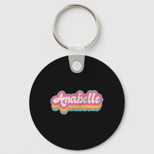 Anabelle First Name Girl Vintage 70s 80s Personali Key Ring