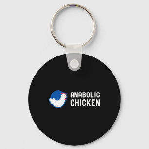 Anabolic Chicken Steroid Gym Fitness Bodybuilding  Key Ring