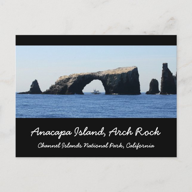 Anacapa Island Arch Rock Postcard (Front)