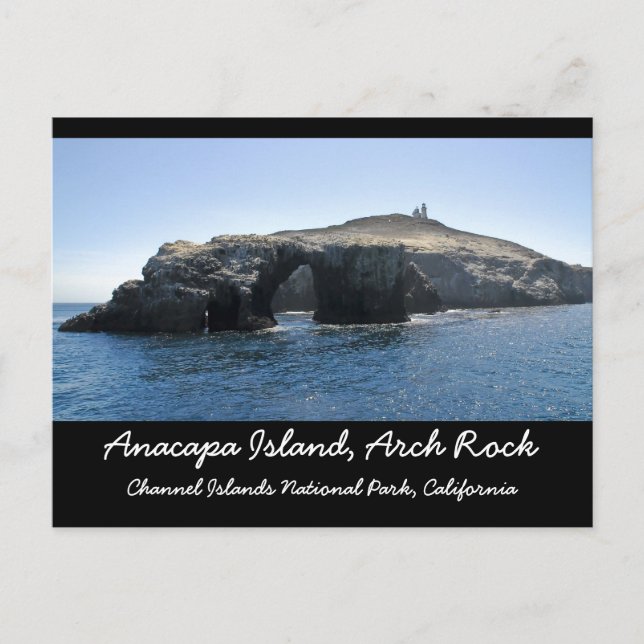Anacapa Island Arch Rock Postcard (Front)