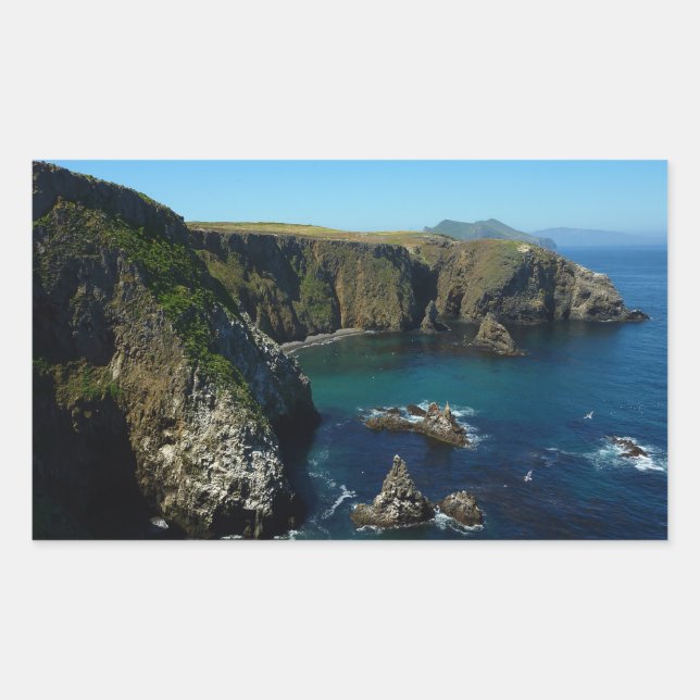 Anacapa Island at Channel Islands National Park Rectangular Sticker (Front)