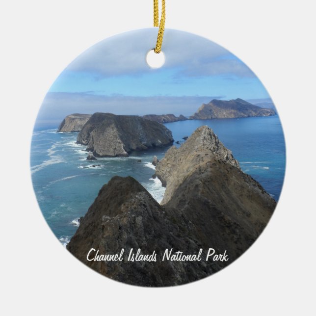 Anacapa Island- Channel Islands National Park Ceramic Tree Decoration (Front)