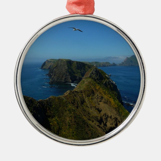 Anacapa's Inspiration Point I in Channel Islands Metal Tree Decoration (Front)