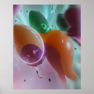 AnachroTechnocracy - Ken Gauge Abstract Poster