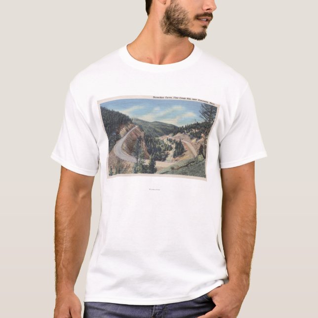Anaconda, Montana - Horseshoe Curve T-Shirt (Front)