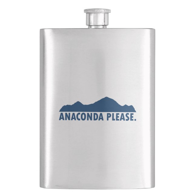 Anaconda Montana Please Hip Flask (Front)