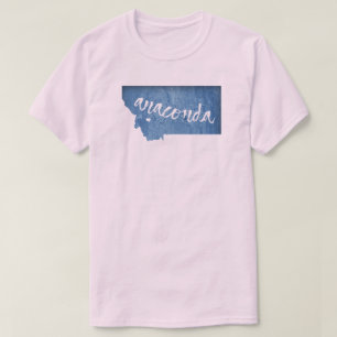 Anaconda Montana Wood Grain T-Shirt