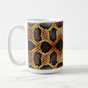 anaconda snake skin print coffee mug