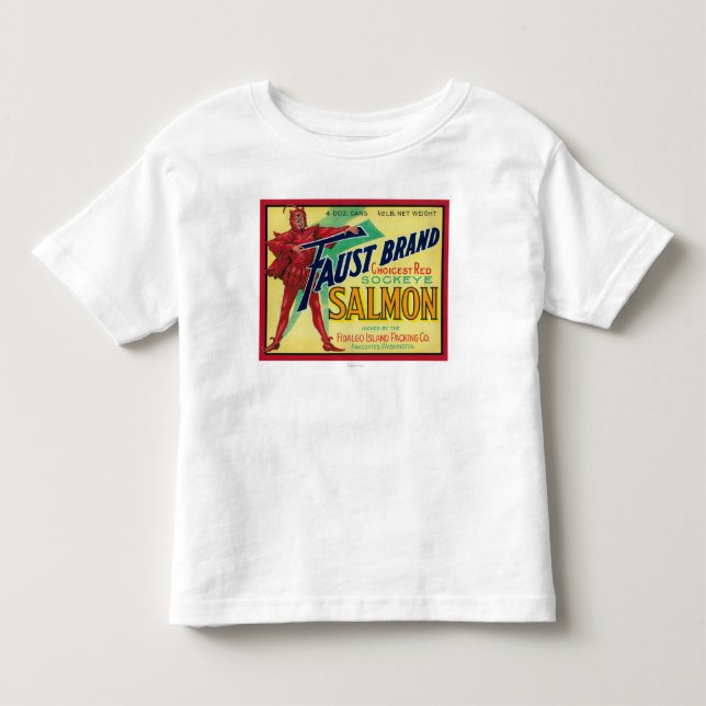 Anacortes, Washington - Faust Salmon Case Label Toddler T-Shirt (Front)