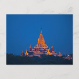 Anada Temple At Twilight Postcard