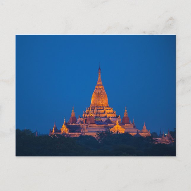 Anada Temple At Twilight Postcard (Front)
