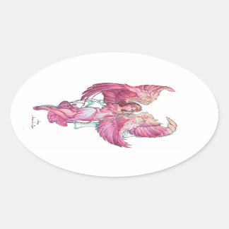 Anael 2 oval sticker