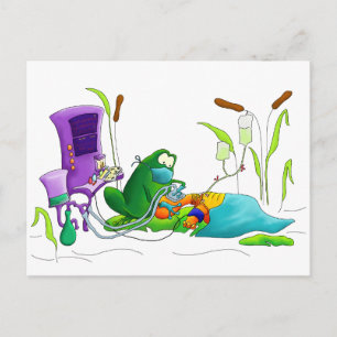 Anaesthesia Doctor Frog Postcard
