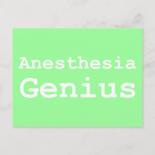 Anaesthesia Genius Gifts Postcard