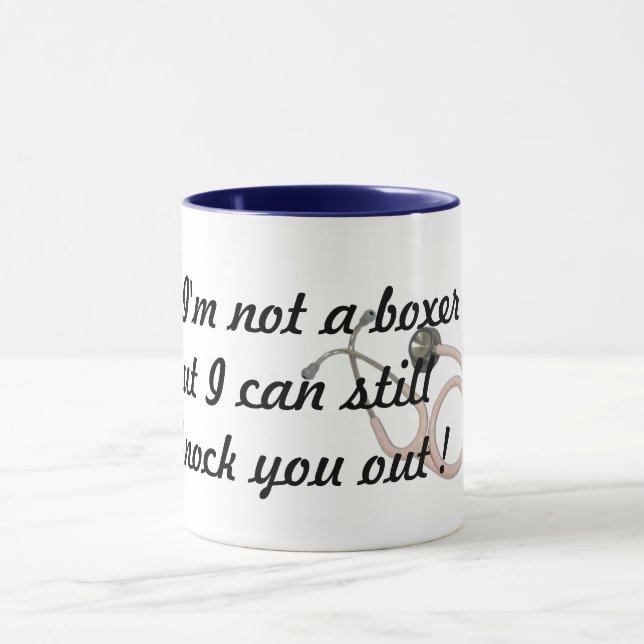 anaesthesia knock out medical doctor pun funny mug (Center)