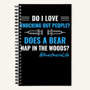 Anaesthesia Nurse CRNA Anaesthesiologist Anesthet Notebook