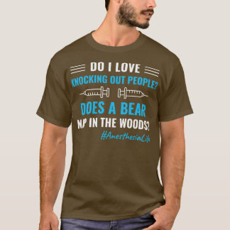 Anaesthesia Nurse CRNA Funny Anaesthesiologist Ane T-Shirt
