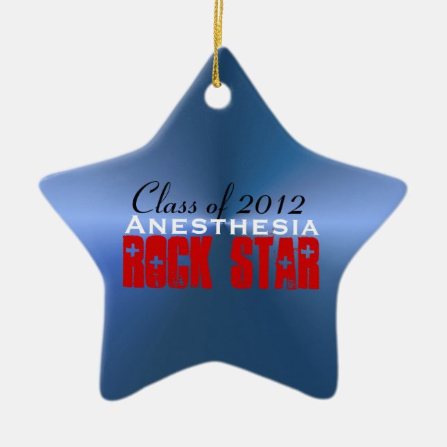 Anaesthesia RockStar Ceramic Tree Decoration (Front)