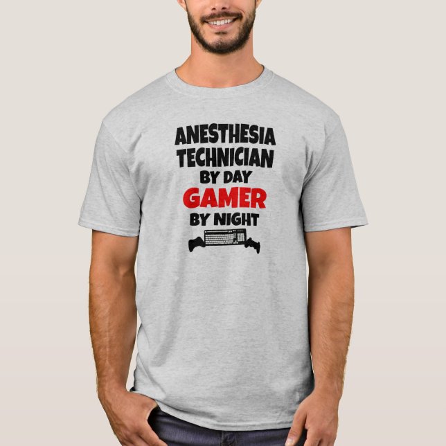 Anaesthesia Technician Gamer T-Shirt (Front)