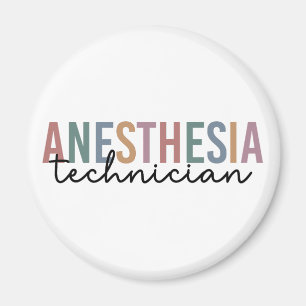 Anaesthesia Technician Retro Anaesthetic Tech Magnet