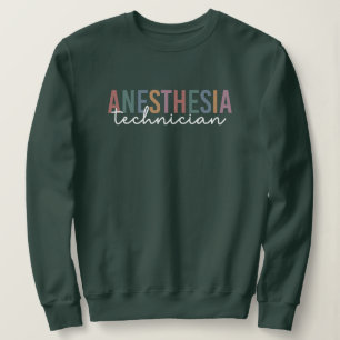 Anaesthesia Technician Retro Anaesthetic Tech Sweatshirt