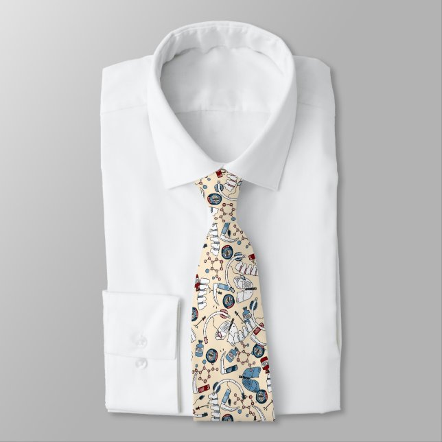 Anaesthesia Vibes on Cream Tie (Tied)