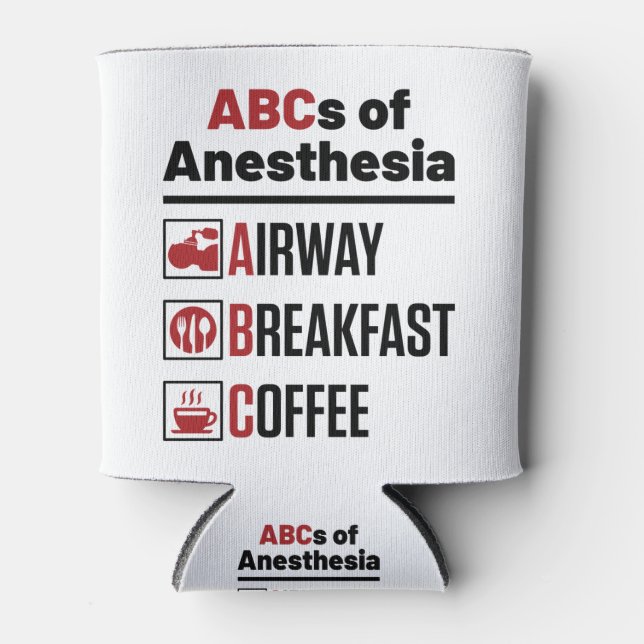 Anaesthesiologist Anaesthesiology Doctor Nurse Fun Can Cooler (Front)