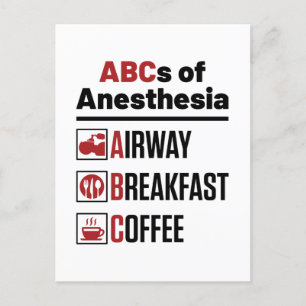 Anaesthesiologist Anaesthesiology Doctor Nurse Fun Postcard