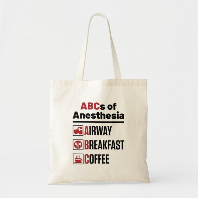 Anaesthesiologist Anaesthesiology Doctor Nurse Fun Tote Bag (Front)