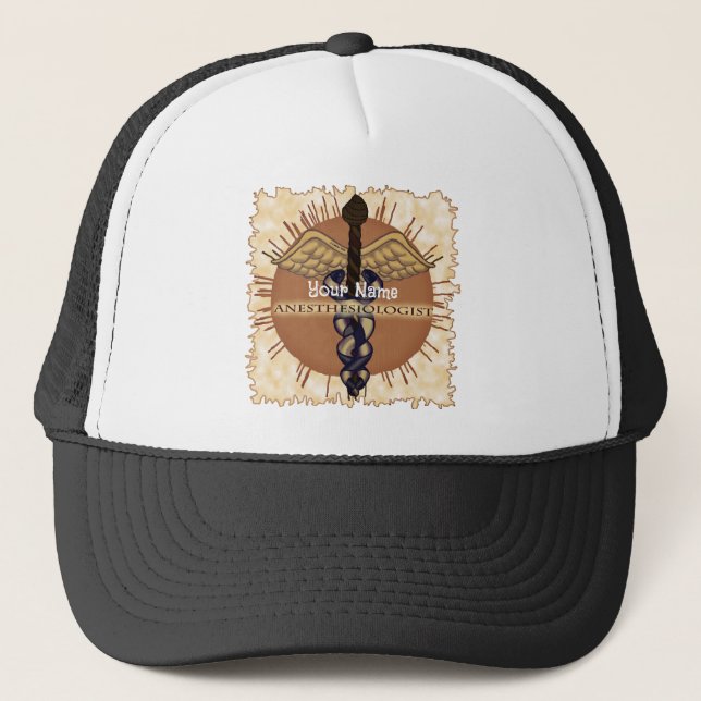 Anaesthesiologist Caduceus  Hat (Front)