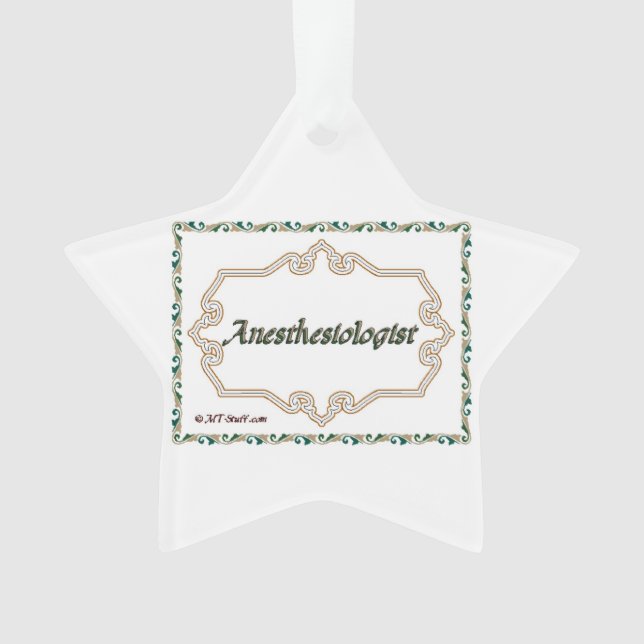 Anaesthesiologist - Classy Ornament (Front)