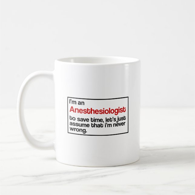 Anaesthesiologist Coffee Mug (Left)