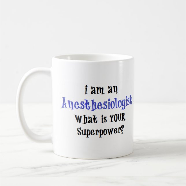 anaesthesiologist coffee mug (Left)