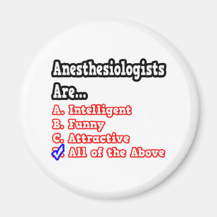 Anaesthesiologist Quiz...Joke Magnet