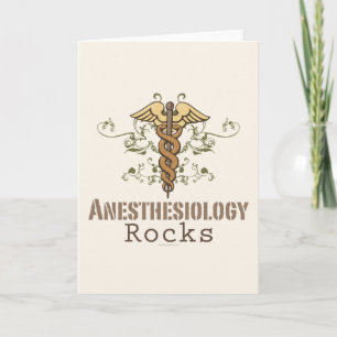 Anaesthesiology Rocks Greeting Card