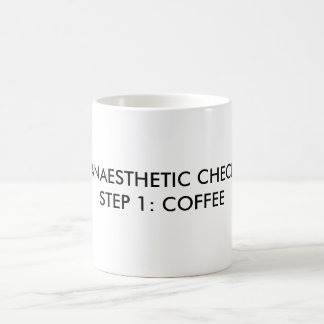 ANAESTHETIC CHECKSTEP 1: COFFEE COFFEE MUG