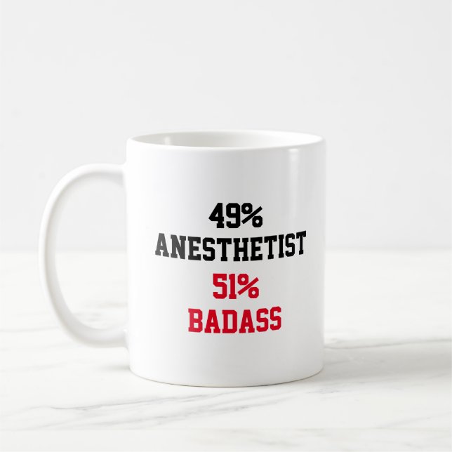 Anaesthetist Badass Coffee Mug (Left)