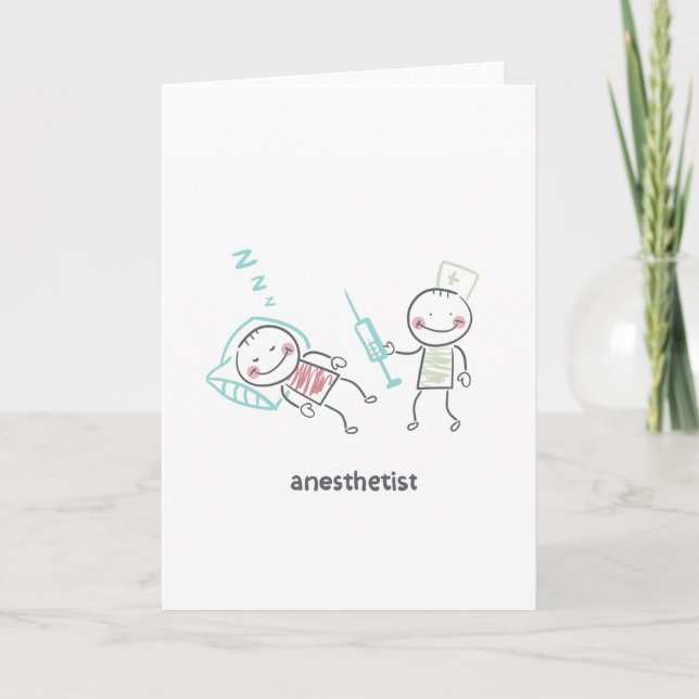 Anaesthetist Greeting Cards (Front)