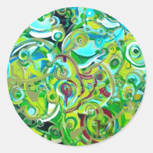 Anahata - energies open classic round sticker