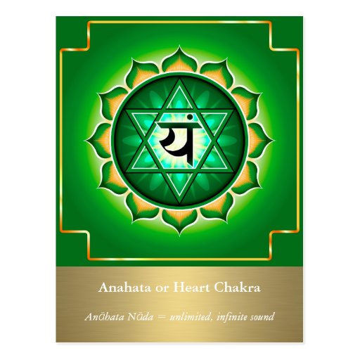 Image of Anahata or Heart Chakra Postcard