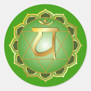 anahata or heart chakra Sticker